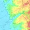 Topografische kaart Cavada, hoogte, reliëf