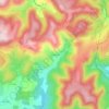 Topografische kaart La Dalmerie, hoogte, reliëf