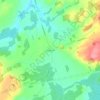 Topografische kaart Morganston, hoogte, reliëf