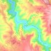Topografische kaart Carvalhal, hoogte, reliëf