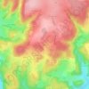 Topografische kaart Ruere, hoogte, reliëf