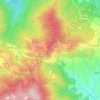 Topografische kaart Passo della Consuma, hoogte, reliëf