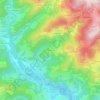 Topografische kaart Bouton, hoogte, reliëf