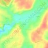 Topografische kaart Les Buffats, hoogte, reliëf