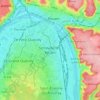 Topografische kaart Sotteville-lès-Rouen, hoogte, reliëf