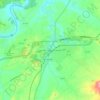 Topografische kaart Luray, hoogte, reliëf