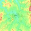 Topografische kaart Bathurst, hoogte, reliëf