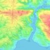 Topografische kaart Penn al Liorz, hoogte, reliëf
