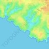 Topografische kaart Les Groies, hoogte, reliëf