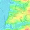 Topografische kaart Ceselas, hoogte, reliëf