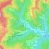 Topografische kaart Carega, hoogte, reliëf