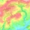 Topografische kaart L'Elléouet, hoogte, reliëf