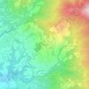 Topografische kaart Pulicciano, hoogte, reliëf
