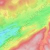 Topografische kaart Châtelblanc, hoogte, reliëf
