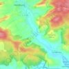 Topografische kaart Einöd, hoogte, reliëf