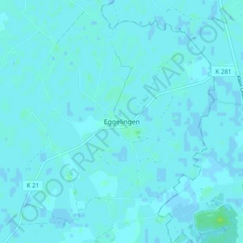 Topografische kaart Eggelingen, hoogte, reliëf