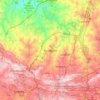 Topografische kaart Randburg, hoogte, reliëf