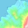 Topografische kaart Gros Morne, hoogte, reliëf