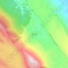 Topografische kaart Verrecchie, hoogte, reliëf
