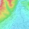 Topografische kaart Crevenna, hoogte, reliëf