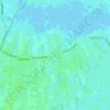 Topografische kaart Opende-Oost, hoogte, reliëf