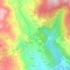 Topografische kaart Cumieira, hoogte, reliëf