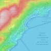Topografische kaart Portinho da Arrábida, hoogte, reliëf