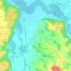 Topografische kaart Rivière, hoogte, reliëf