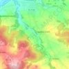 Topografische kaart Niederland, hoogte, reliëf