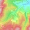 Topografische kaart Cerreto Alpi, hoogte, reliëf