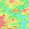 Topografische kaart Waillimont, hoogte, reliëf