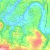 Topografische kaart Pennaros, hoogte, reliëf