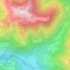 Topografische kaart Alpe Corina, hoogte, reliëf