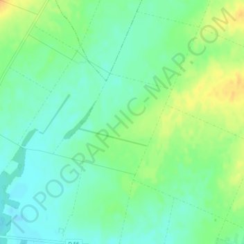 Topografische kaart Le Haut de Chatillon, hoogte, reliëf