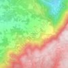Topografische kaart Barbadães de Baixo, hoogte, reliëf