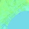 Topografische kaart Woodland Beach, hoogte, reliëf