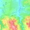 Topografische kaart Le Riz, hoogte, reliëf
