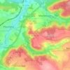 Topografische kaart Kleinweingarten, hoogte, reliëf
