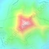 Topografische kaart Cerro Chorolque, hoogte, reliëf