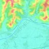 Topografische kaart Vitiana, hoogte, reliëf