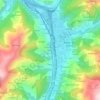 Topografische kaart El Discu, hoogte, reliëf