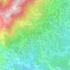 Topografische kaart Sella, hoogte, reliëf