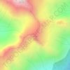 Topografische kaart Mount Juno, hoogte, reliëf