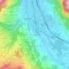 Topografische kaart Les Golettes, hoogte, reliëf