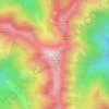 Topografische kaart Monte Altissimo, hoogte, reliëf