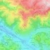 Topografische kaart Puy de Wolf, hoogte, reliëf