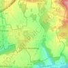 Topografische kaart Courson, hoogte, reliëf
