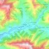 Topografische kaart Chandannath, hoogte, reliëf
