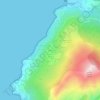 Topografische kaart Chine, hoogte, reliëf