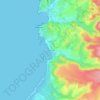 Topografische kaart S'Archittu, hoogte, reliëf
